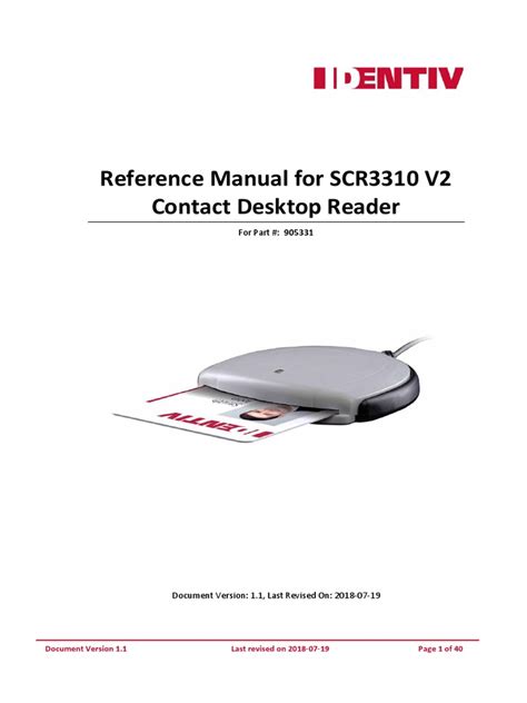 scr3xxx smart card reader|Reference Manual for SCR3310 V2 Contact Desktop Reader.